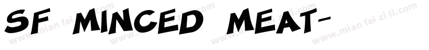 SF Minced Meat字体转换